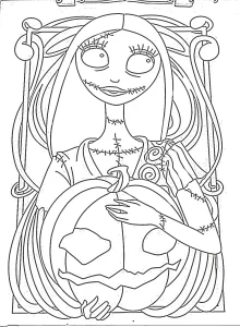 coloriage The Nightmare Before Christmas pour enfant de 6 ans