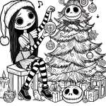 coloriage The Nightmare Before Christmas en ligne