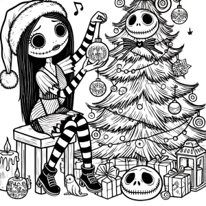 coloriage The Nightmare Before Christmas en ligne