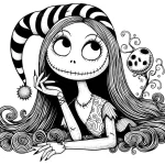 coloriage The Nightmare Before Christmas d