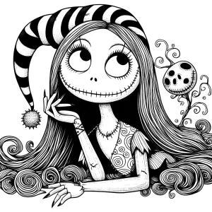 coloriage The Nightmare Before Christmas d