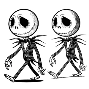 coloriage The Nightmare Before Christmas d