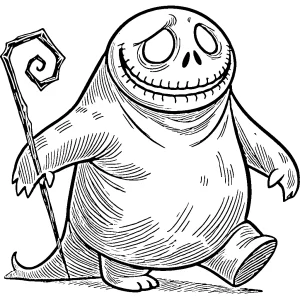 coloriage The Nightmare Before Christmas pour enfants à imprimer