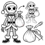 coloriage The Nightmare Before Christmas pour enfants à imprimer