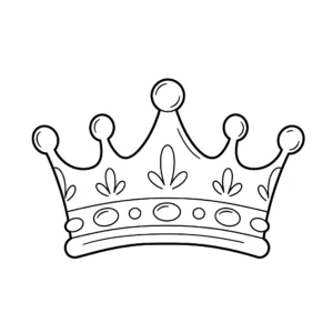 coloriage Une couronne royale décorée à imprimer pour enfant de 3 ans
