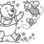 coloriage Winnie l’ourson pour enfant de 8 ans