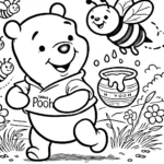 coloriage Winnie l’ourson pour enfant