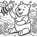coloriage Winnie l’ourson pour enfant de 2 ans