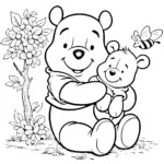 coloriage Winnie l’ourson pour enfants à imprimer
