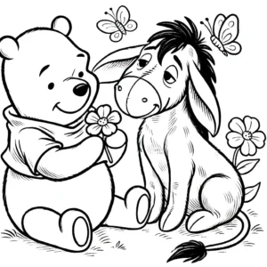coloriage Winnie l’ourson pour enfants a imprimer gratuit