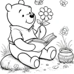 coloriage Winnie l’ourson a imprimer gratuitement