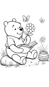 coloriage Winnie l’ourson a imprimer gratuitement