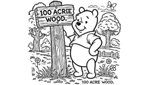 imprimer coloriage Winnie l’ourson