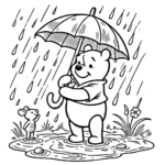 coloriage Winnie l’ourson à imprimer pour enfants
