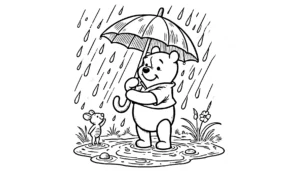 coloriage Winnie l’ourson à imprimer pour enfants