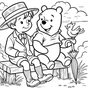 coloriage Winnie l’ourson d
