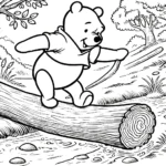 coloriage Winnie l’ourson a dessiner et imprimer