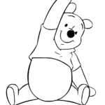 image de coloriage Winnie l’ourson pour enfant