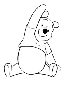 image de coloriage Winnie l’ourson pour enfant