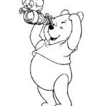 coloriage Winnie l’ourson à imprimer pour enfant de 2 ans