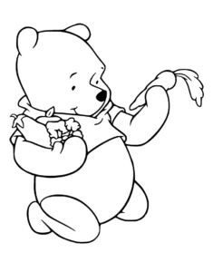coloriage Winnie l’ourson pour enfants a imprimer gratuit
