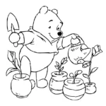 coloriage Winnie l’ourson a dessiner en ligne