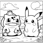 coloriage Bulbizarre pour enfant de 8 ans