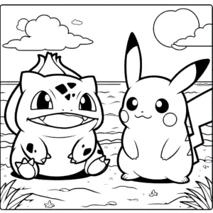 coloriage Bulbizarre pour enfant de 8 ans