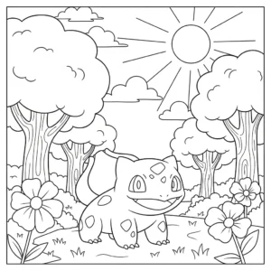 imprimer coloriage Bulbizarre updated pour enfant