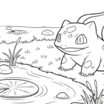 coloriage Bulbizarre updated à imprimer pdf gratuit