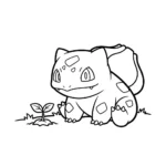 image pour coloriage Bulbizarre updated enfant