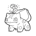 coloriage Bulbizarre updated à imprimer kawaii