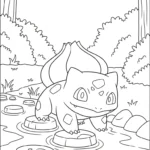 coloriage Bulbizarre updated gratuit a imprimer