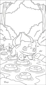 coloriage Bulbizarre updated gratuit a imprimer