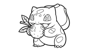 coloriage Bulbizarre updated pour enfants à télécharger