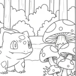 coloriage Bulbizarre updated à imprimer pdf gratuit