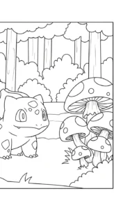 coloriage Bulbizarre updated à imprimer pdf gratuit