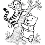 coloriage Winnie l’ourson et decoupage a imprimer gratuit