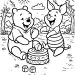 imprimer coloriage Winnie l’ourson gratuit