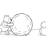 coloriage Winnie l’ourson Noël updated pour enfant à imprimer