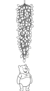 coloriage Winnie l’ourson Noël updated de pour enfants