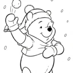coloriage Winnie l’ourson Noël updated gratuit en ligne