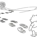coloriage Winnie l’ourson Noël updated à imprimer gratuitement pdf