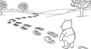 coloriage Winnie l’ourson Noël updated à imprimer gratuitement pdf