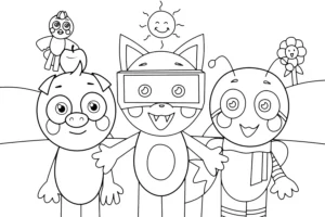 coloriage Abgerny à imprimer pour enfant de 4 ans