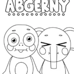 coloriage Abgerny pour enfant de 3 ans