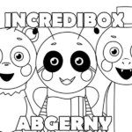 coloriage Abgerny et découpage à imprimer