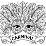 imprimer coloriage Carnaval