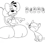 coloriage Diddl educatif pour enfant