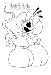 coloriage Diddl pour enfant de 2 ans